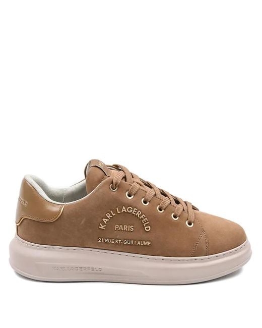 メンズ Karl Lagerfeld プラットフォームスニーカー Brown