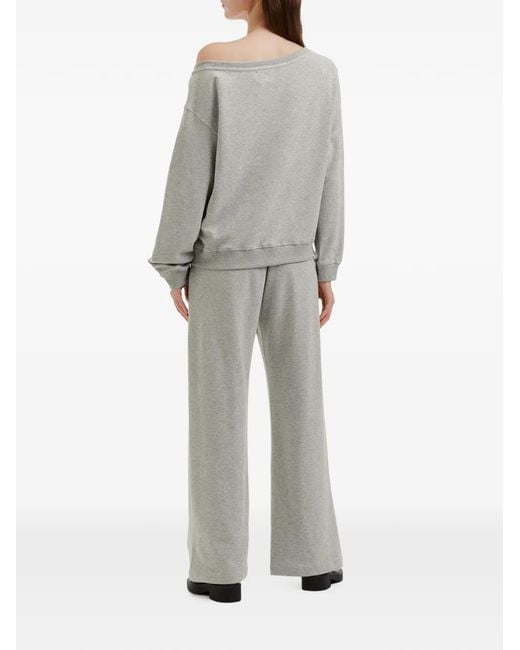 B+ AB Gray Embellished Off-Shoulder Tracksuit