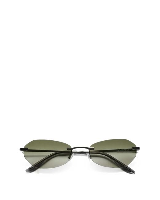 Our Legacy Green Adorable Rimless Geometric-Frame Sunglasses