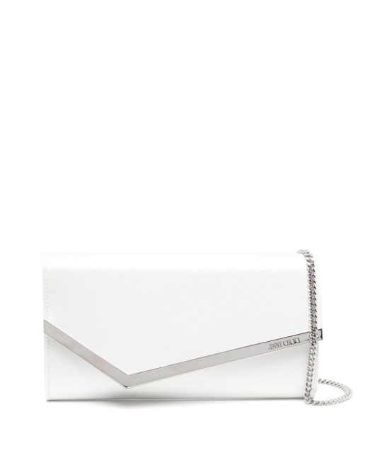 Jimmy Choo Emmie クラッチバッグ White