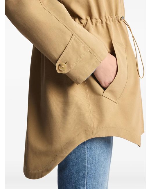 Fay Natural Hooded Parka Coat