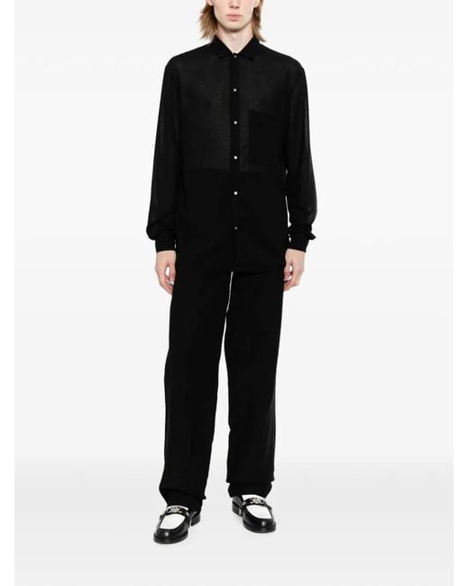 Ma+ Black Chemise En Laine for men