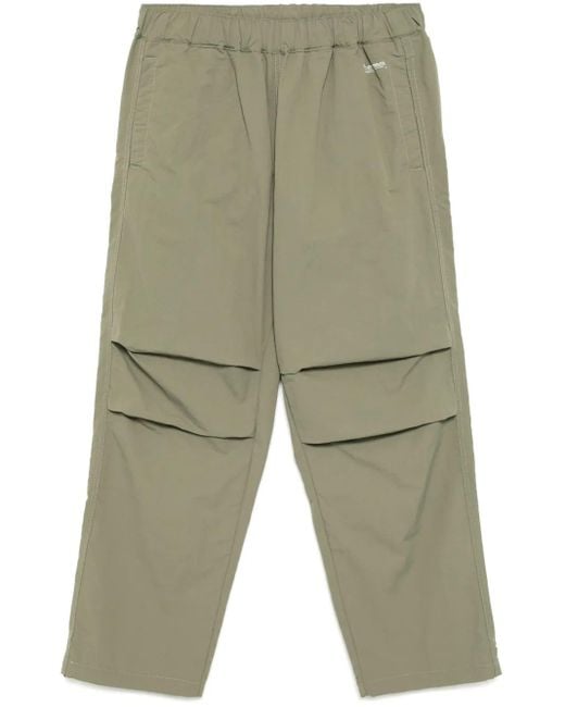 Chocoolate Green Logo-Print Trousers for men