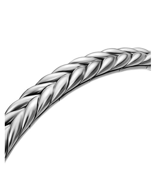 David Yurman White Chevron Flex Bracelet for men