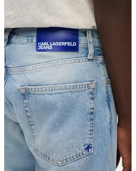 Karl Lagerfeld Blue Five-Pocket Jeans for men