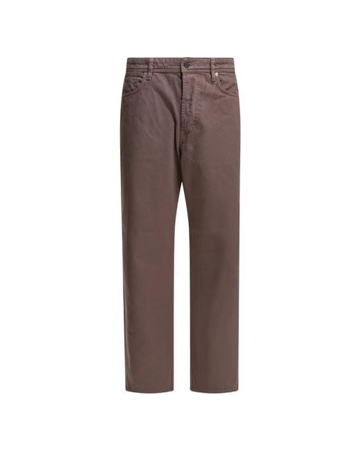 Stone Island Brown Light Bull Logo-Patch Jeans for men