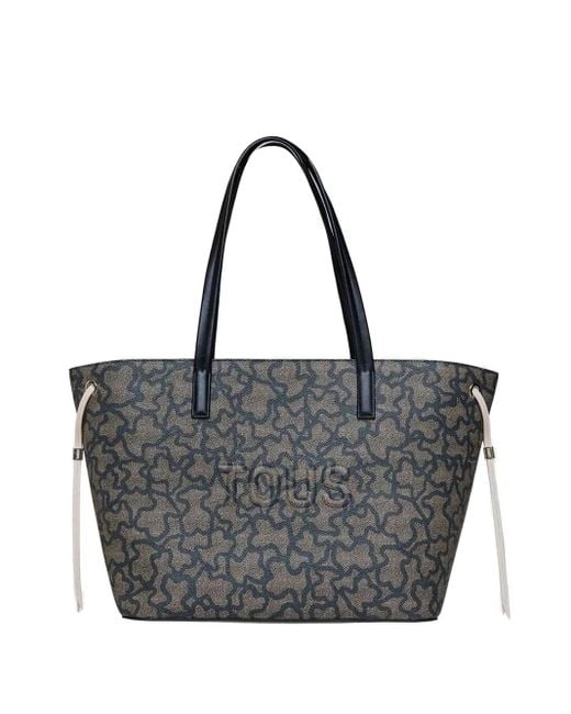 Tous Gray Kaos Icon Tote Bag Mit Teddy-Logo