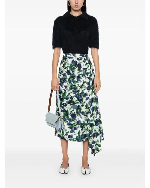 Marni Black Brushed-Effect Polo Top