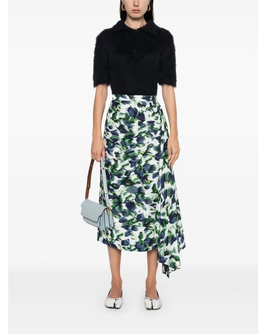 Marni Black Brushed-Effect Polo Top
