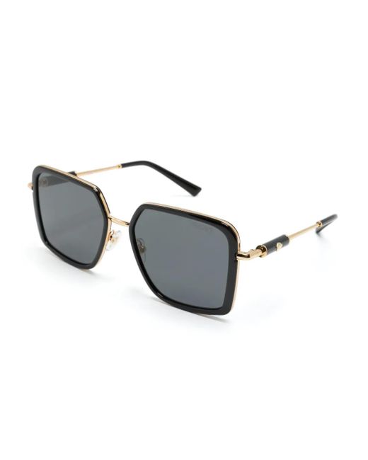Versace Gray Square-Frame Glasses