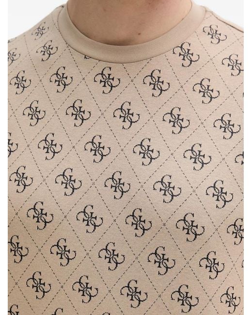 Guess Natural Monogram-Print T-Shirt for men