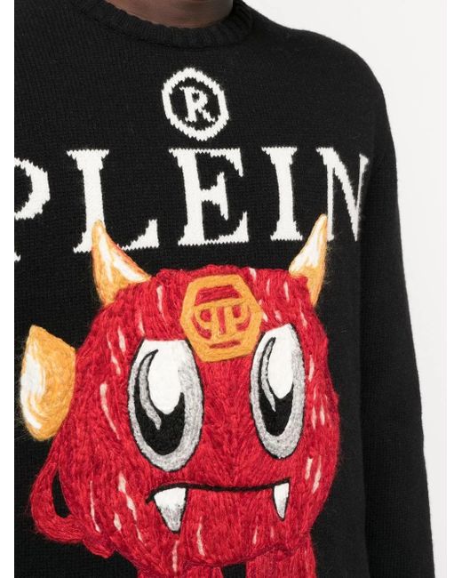 Philipp Plein Black Jumper for men