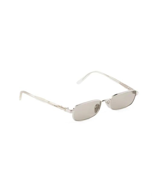 Prada Metallic Sunglasses With The Iconic Metal Plaque for men