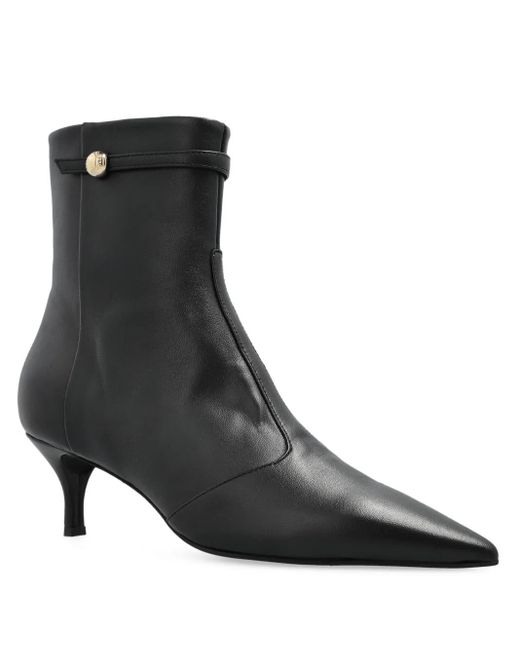 Furla Black 60Mm Pointed-Toe Ankle Boots
