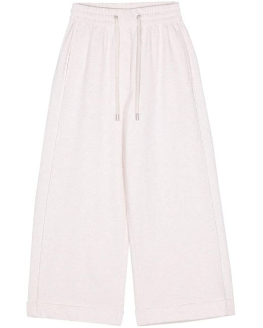 Pantalones de chándal con efecto melange Peserico de color White