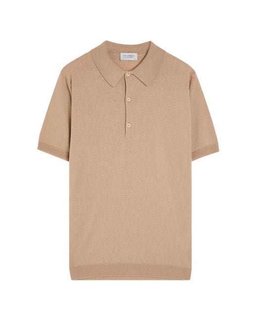 John Smedley Natural Macloud Short-Sleeve Polo Shirt for men