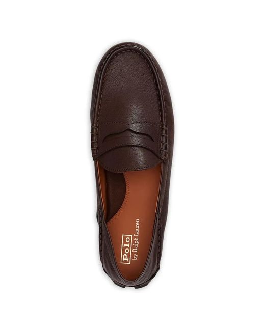 Polo Ralph Lauren White Anders Leather Penny Loafers for men