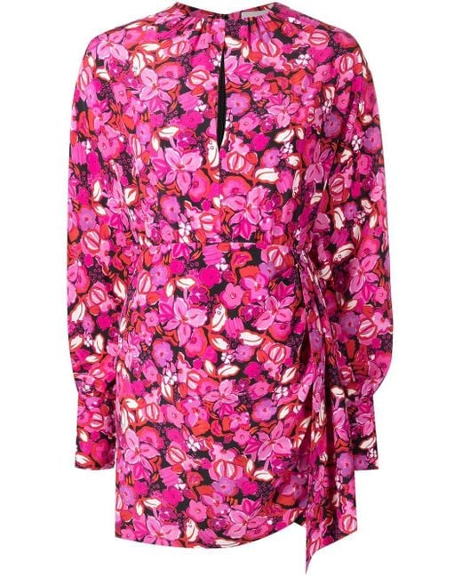 Rebecca Vallance Bramble Floral-print Mini Dress in Pink | Lyst Canada