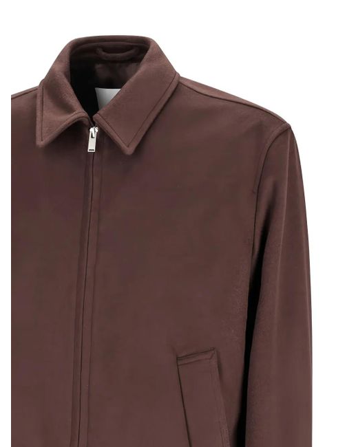 Lardini Men's Brown Zip-Fastening Jacket casual jackets