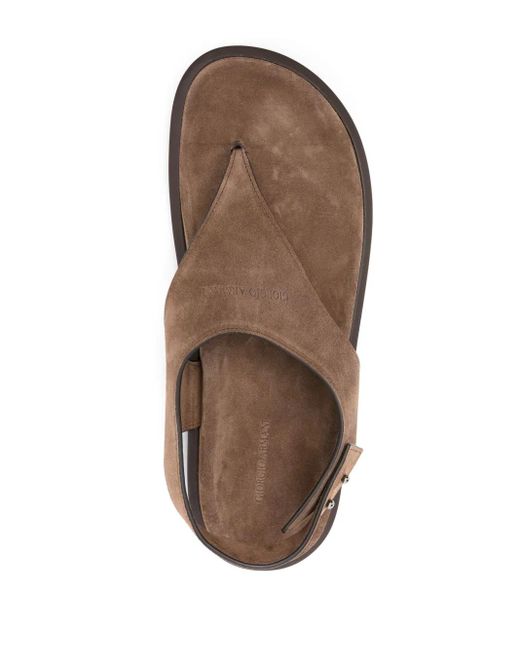 Giorgio Armani Brown Elegant Open Sandals for men