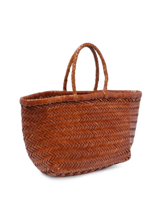 Dragon Diffusion Brown Small Triple Jump Tote Bag