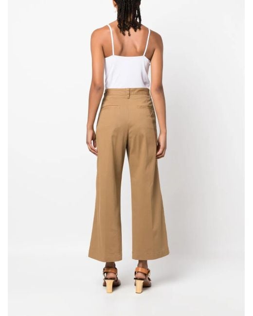 Polo Ralph Lauren Natural Wide-Leg Cotton Trousers