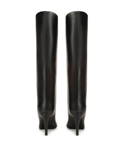 Sergio Rossi Black 90Mm Leather Boots