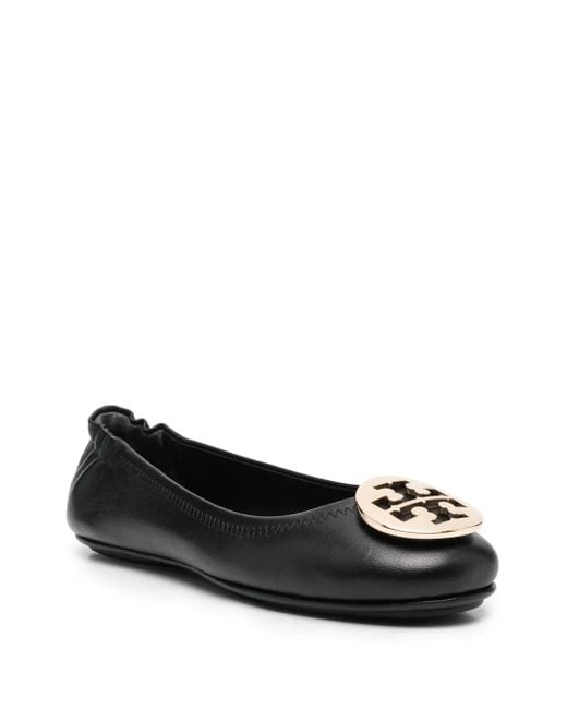 Tory Burch Black Flat Shoes