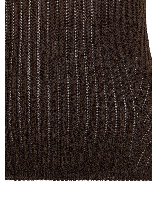 Max Mara リブ トップ Black