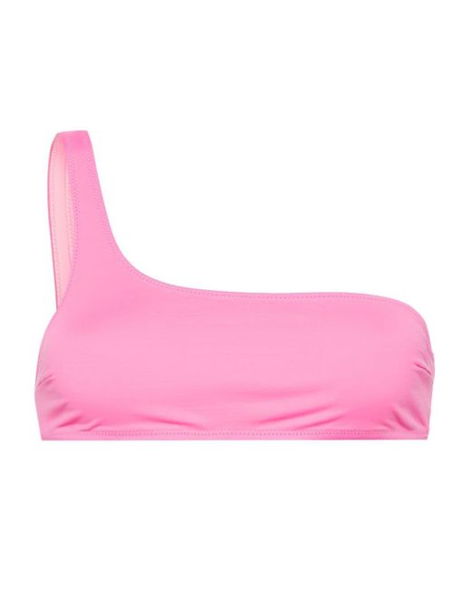 Mc2 Saint Barth Celestine Asymmetrische Bikinitop in het Pink