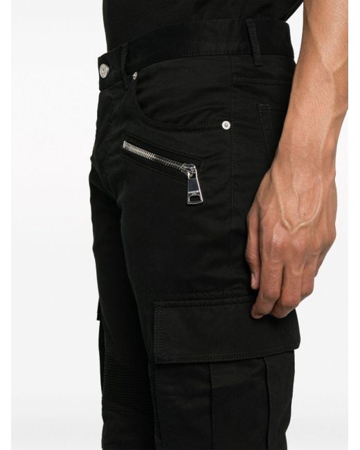 Balmain Hose mit Cargotaschen in Black für Herren