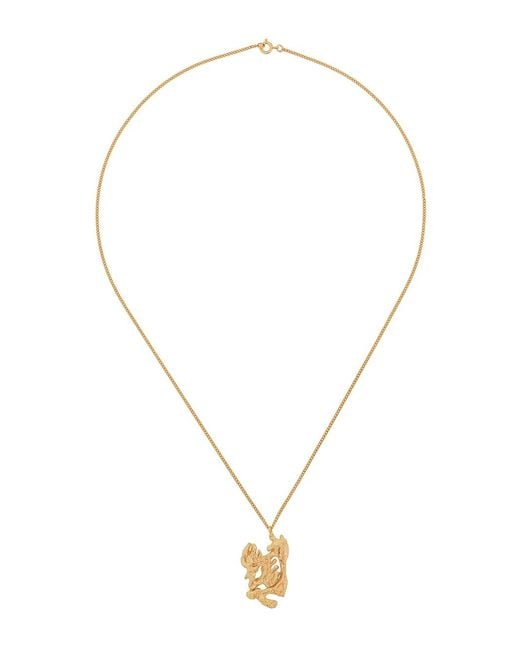 Loveness Lee Metallic Rat Chinese Zodiac Necklace