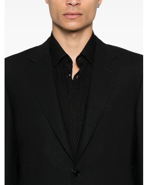 Canali Black Wool Blazer for men
