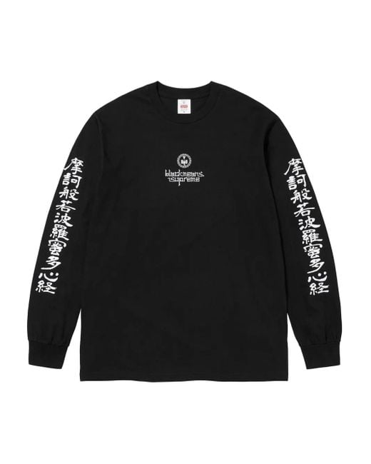 Supreme Long-Sleeve Graphic T-Shirt in Black for Men | Lyst Canada