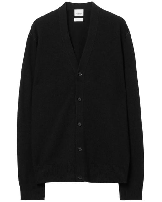 Burberry Black Cashmere Cardigan for men