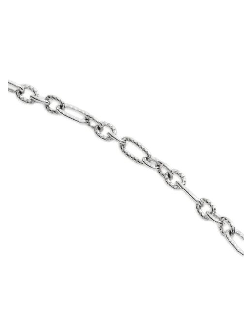 Monica Vinader White Textured-Chain Necklace