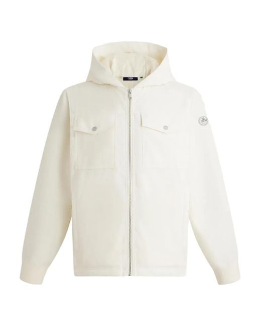 Fusalp White Hooded Flap-Pocket Jacket for men