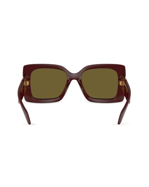 Versace Brown Medusa-Plaque Oversized-Frame Sunglasses