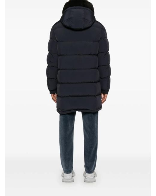 Moncler Blue Rowan Coat for men
