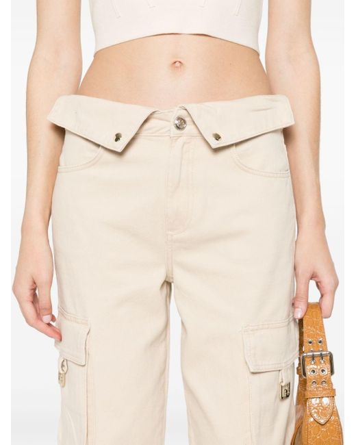 Liu Jo Natural Cotton Cargo Pants
