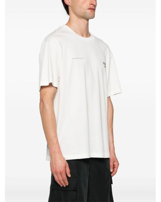 Ih Nom Uh Nit White Logo-print Cotton T-shirt for men