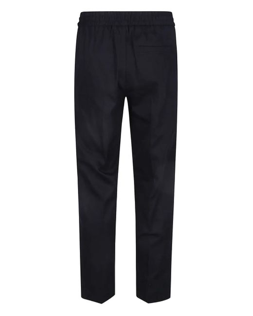A.P.C. Blue Elastic-Waist Cotton Trousers for men
