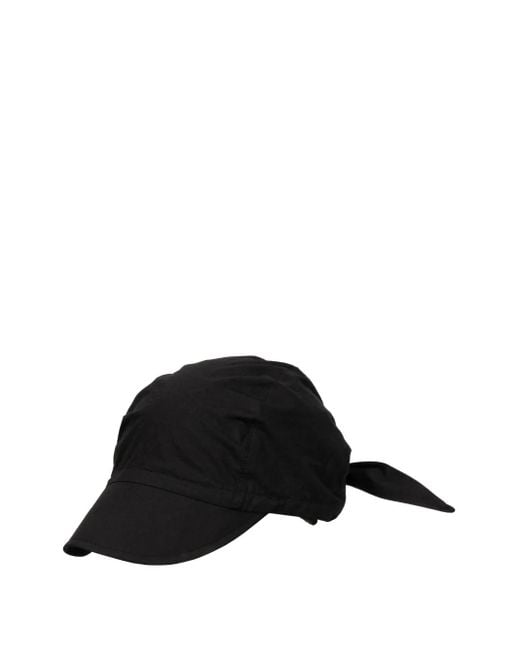 Hyein Seo Black Tie-Back Baseball Cap