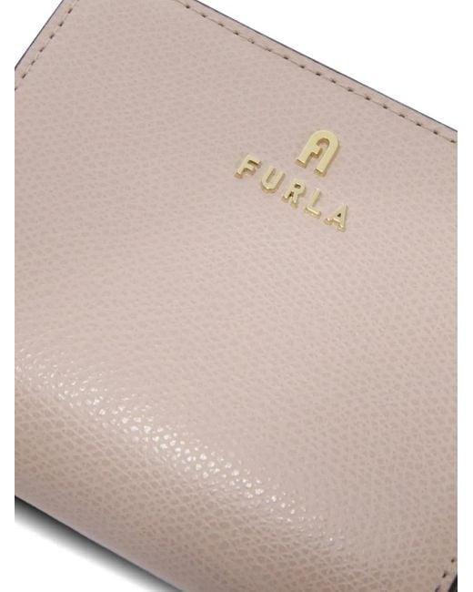 Furla Pink Camelia Logo-Plaque Zip Wallet