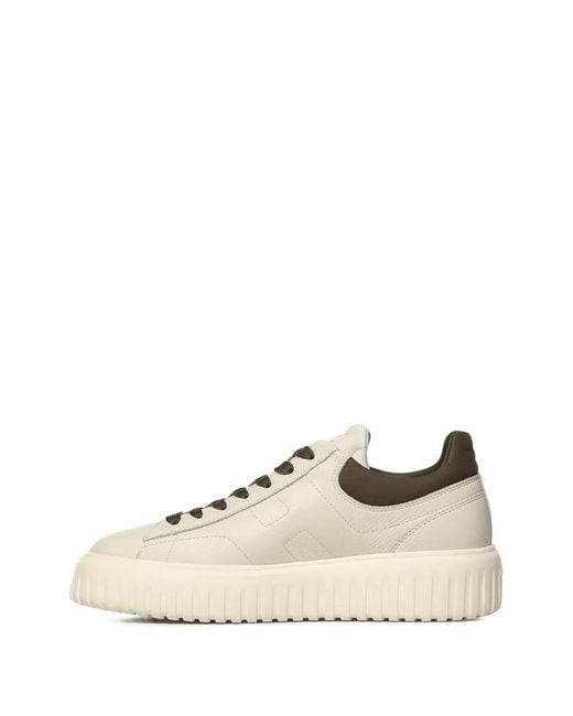Hogan White Baskets H À Rayures for men