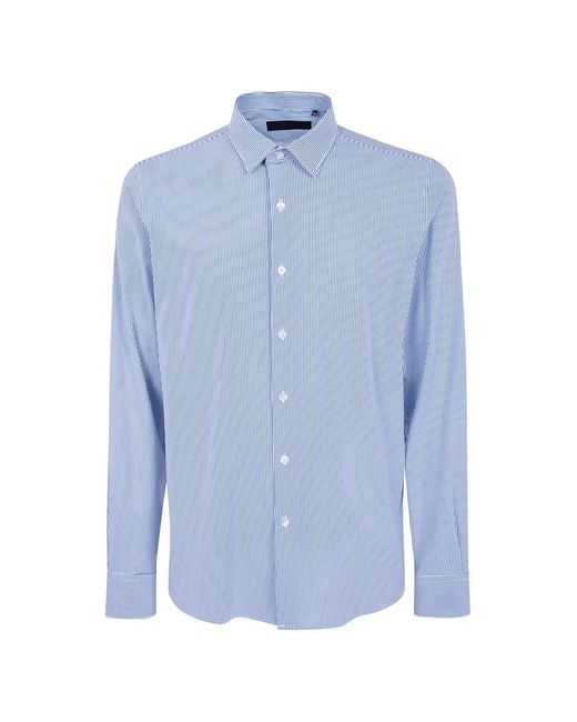 Rrd Blue Striped Long-Sleeve Shirt for men