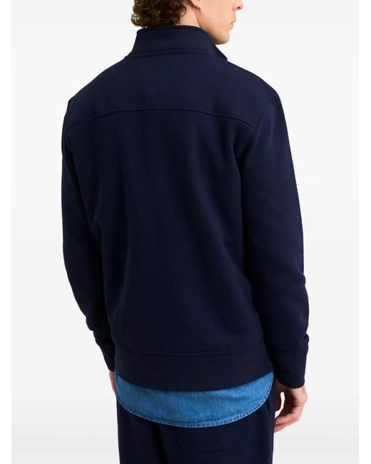 Pringle of Scotland Blue Sweat À Col Zippé for men