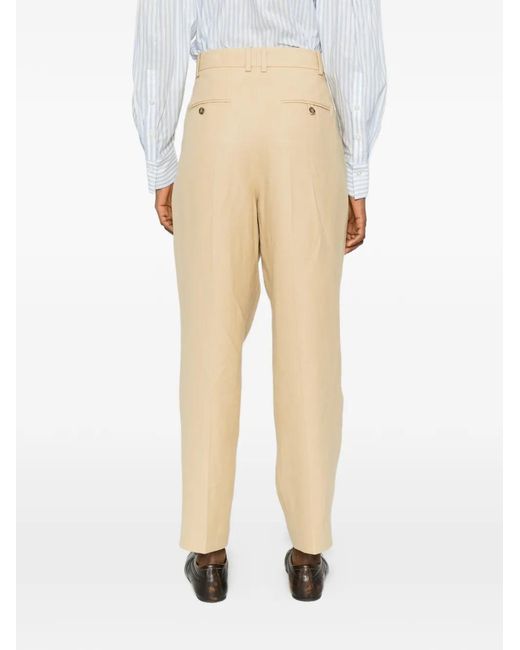 Polo Ralph Lauren Natural Dutan Pleated Trousers