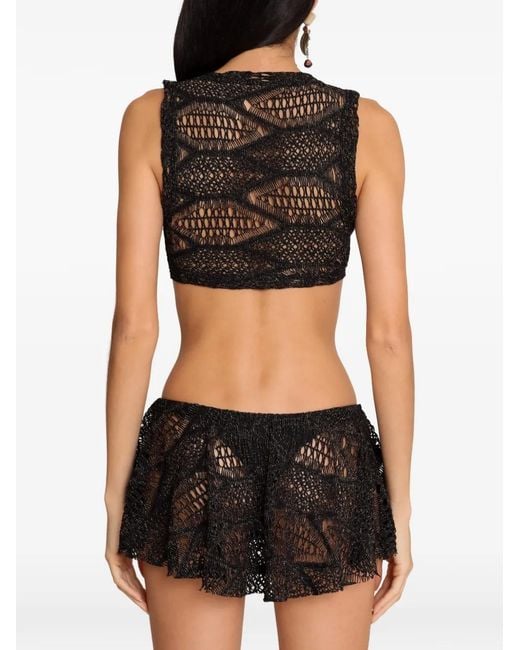 Amir Slama Black X Jade Picon Tie-Front Bikini