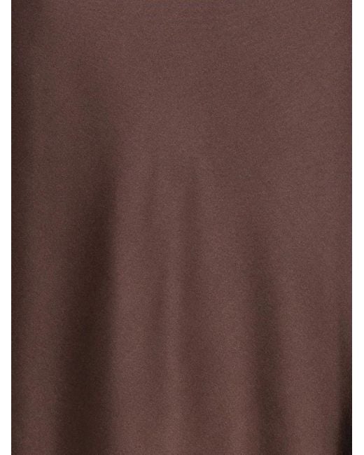 Dorothee Schumacher Brown Bias-Cut Satin Midi Skirt